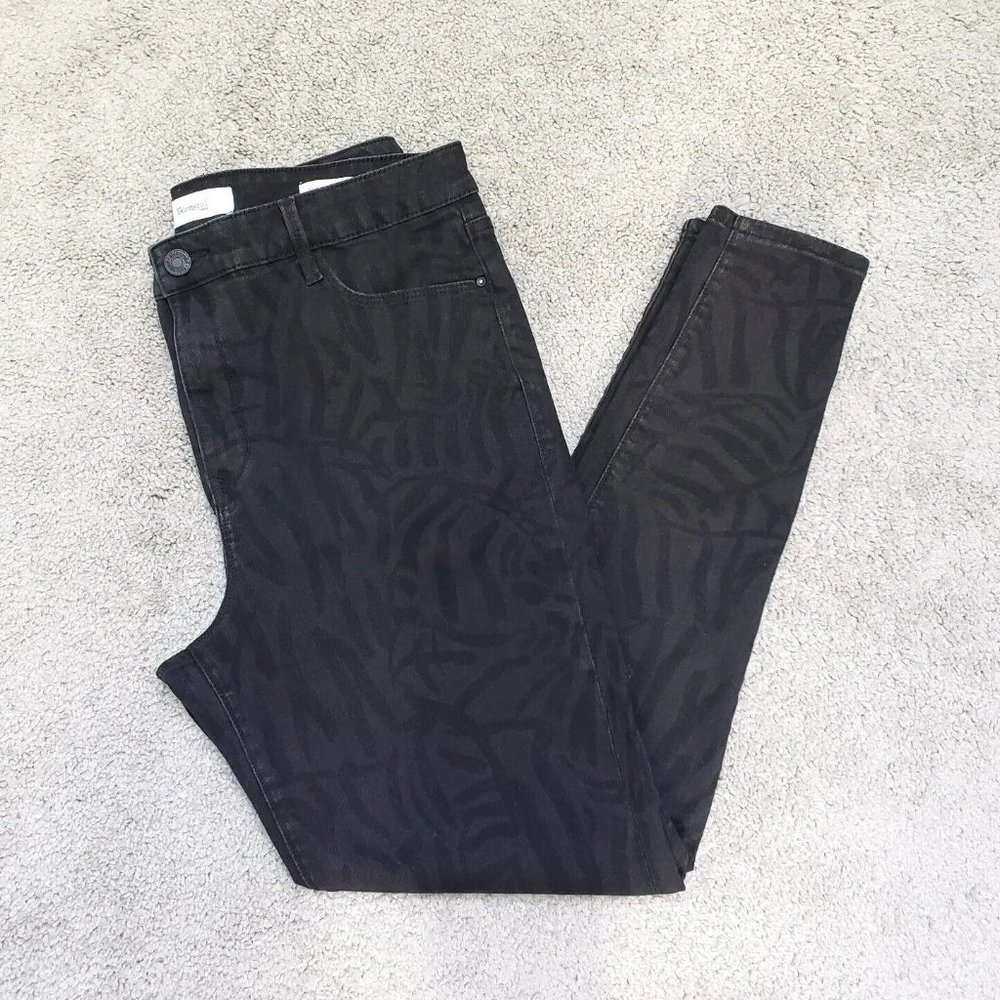 Skinnygirl Jeans Paul High Rise Skinny Women's Size 31/12 Black Denim Jeans